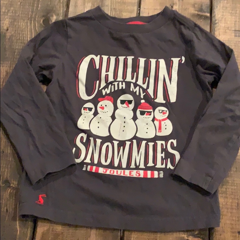 Joules “Chillin’ with my Snowmies” t-shirt